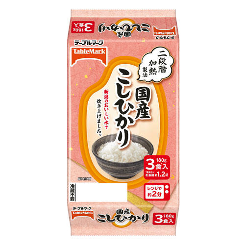 パックごはん 国産こしひかり 3食入 テーブルマーク レトルトご飯
