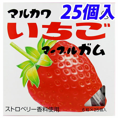 マルカワ ビッグサイズ いちごガム 6粒×25個