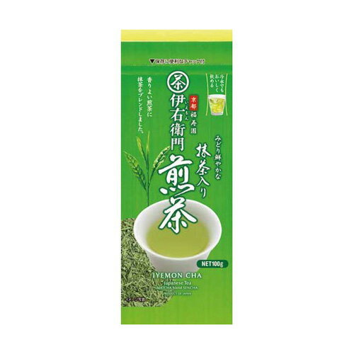 色鮮やかな抹茶と香り高い煎茶が爽やかな風を運びます。温かくしても冷たくしても水出しにしても美味しくいただけるオールマイティーの定番茶です。お手元にあればいつも便利です。■商品詳細メーカー名：宇治の露製茶シリーズ名：伊右衛門内容量：100g原材料名：緑茶購入単位：1個配送種別：在庫品【検索用キーワード】4901046611433 SH5870 sh5870 食品 しょくひん 飲料 いんりょう 飲み物 のみもの ドリンク どりんく お茶 おちゃ 茶 ちゃ 緑茶 りょくちゃ 宇治の露製茶 宇治 うじ 伊右衛門 いえもん イエモン 抹茶入り まっちゃいり 抹茶 まっちゃ 抹茶入り煎茶 煎茶 せんちゃ 抹茶入煎茶 センチャ 茶葉 ちゃば お茶葉 お茶の葉