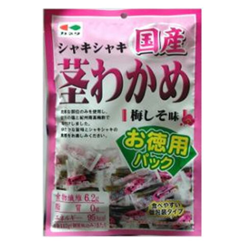 カネタ・ツーワン 国産茎わかめ 梅しそ味 お徳用 112g