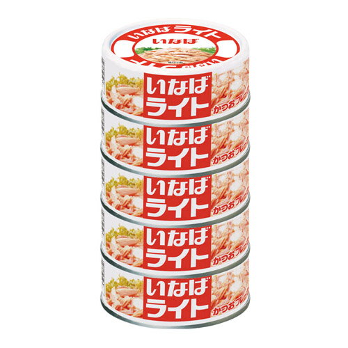 いなば食品 ライトフレーク 5缶 缶詰 缶 かつお缶 魚 ...