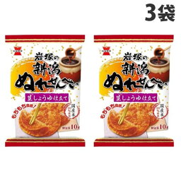 岩塚製菓 新潟ぬれせんべい生しょうゆ仕立て 10枚入×3袋