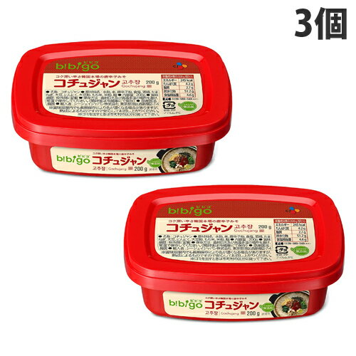 CJジャパン bibigo コチュジャン 200g×3個 韓国 ビビゴ cj 辛口 無添加のサムネイル