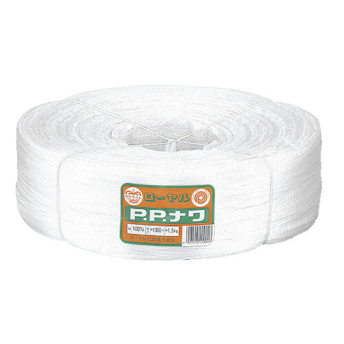 ■商品詳細サイズ：1000m巻購入単位：1巻配送種別：在庫品【検索用キーワード】梱包 作業用品 結束用品 輪ゴム 荷造り紐 タイ P.Pなわ 1m3922 9R0092 アルデ　梱包用品　ローヤル化成　PPひも　紐　ナイロン紐　ナイロンひも　荷造りひも