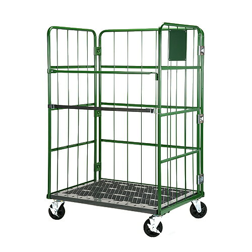 ※ご注文時お届け先に必ず法人様名を記載ください。個人名の場合は配送ができない商品のためご注文をキャンセルさせていただきますのでご了承ください。床板が樹脂製の軽量タイプ。操作性に優れたカゴ車の定番。■商品詳細メーカー名：ナンシンサイズ：外寸法...