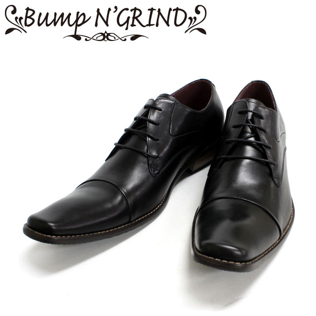 ■■ Bump N' GRIND バンプアンドグラインド 2799 黒 外羽根 ストレートチップ 革靴 靴 ビジネス メンズ　【店頭受取対応商品】