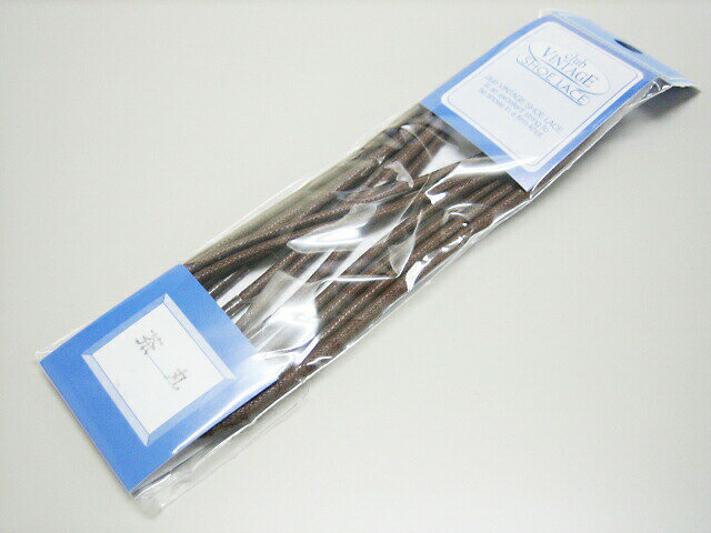 クラブ・ヴィンテージ 靴ひも シューレース 75cm 茶 ブラウン 靴紐 丸ヒモ ビジネスシューズ 靴 メンズ 靴のお手入れ シューケア