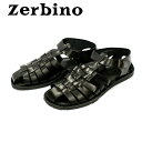 【返品交換OK・送料無料】紳士靴 革靴 メンズレザーシューズ Zerbino ゼルビーノ 7528 イタリア製 本革 レザーサンダル グルカ グラディエーター ...