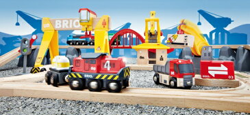 BRIO (ブリオ) カーゴレールデラックスセット 男の子 2歳 3歳 4歳 5歳 レール 乗り物おもちゃ 木のおもちゃ 木製玩具 幼児 子ども 木製 プレゼント ギフト 誕生日 【店頭受取対応商品】