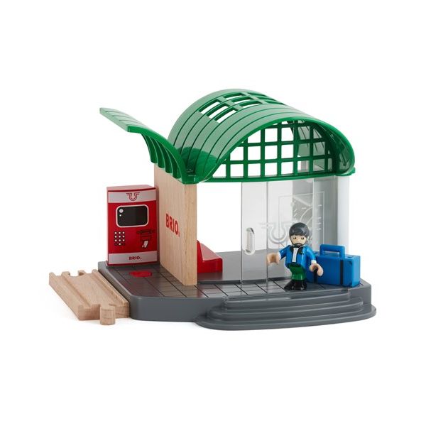 トレインステーション 男の子 2歳 3歳 4歳 5歳 レール 乗り物おもちゃ BRIO (ブリオ) 木のおもちゃ 木製玩具 幼児 子ども 木製 プレゼント ギフト 誕生日 【店頭受取対応商品】