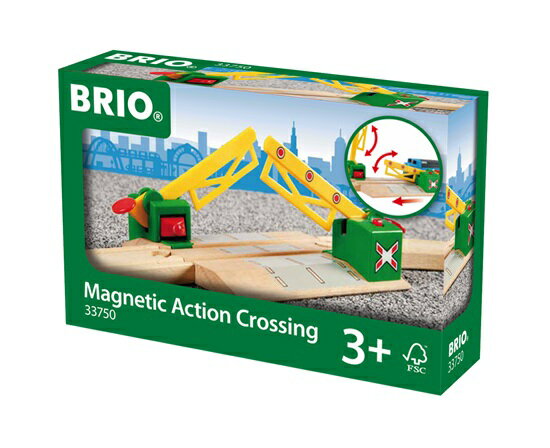 BRIO (ブリオ) マグネット式踏切 男の子 2歳 3歳 4歳 5歳 レール 乗り物おもちゃ 木のおもちゃ 木製玩具 幼児 子ども 木製 プレゼント ギフト 誕生日 【店頭受取対応商品】