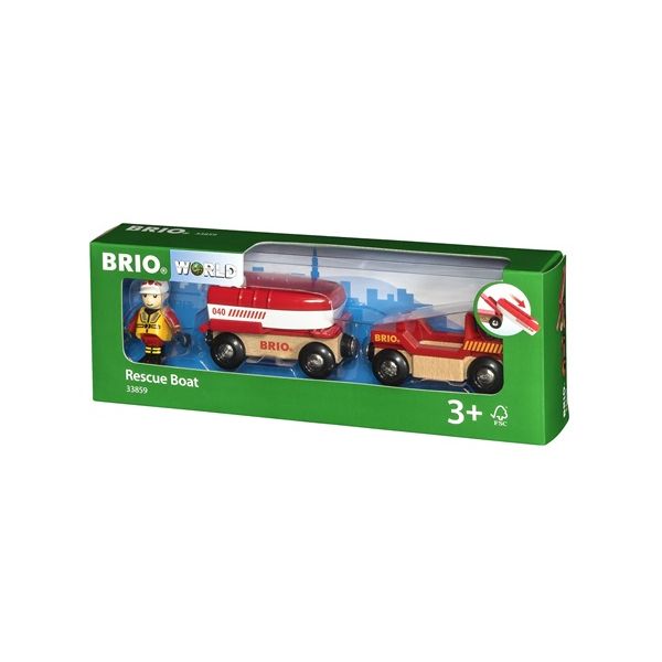 BRIO (ブリオ) レスキューボート 男の子 2歳 3歳 4歳 5歳 レール 乗り物おもちゃ 木のおもちゃ 木製玩具 幼児 子ども 木製 プレゼント ギフト 誕生日 【店頭受取対応商品】