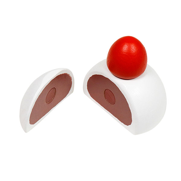 ままごと 食材 おもちゃ いちご大福 3歳 女の子 誕生日 プレゼント 4歳 5歳 男の子 おもちゃ 木のおもちゃ 木製玩具 幼児 こども 木製 WOODY PUDDY ウッディプッディ G05-1222 【店頭受取対応商品】