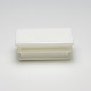 パイプエンドキャップ 樹脂製 平角パイプ 70x30mm角 厚み1.2～2.3mm用 白