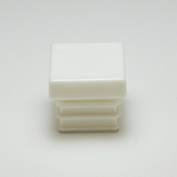パイプエンドキャップ 樹脂製 角パイプ 15mm角 厚み1.2～1.6mm用 白