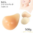 Micopuella 乳がん パッド 人工乳房 螺旋型 シリコンパッド 保護カバー ブラパット 3点 乳癌パッド バスト補正 500g