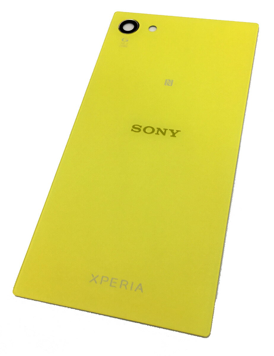 SONY XPERIA Z5 Compact バックパネル修理用 イエロー 背面ガラスパネル交換用パーツ SO-02H ゆうパケット可