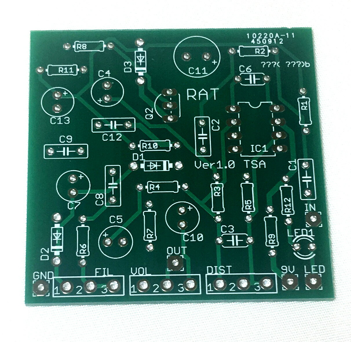 ProCo RATモデル プロコ ラット風 ディストーション エフェクター自作用基板 メール便なら送料無料