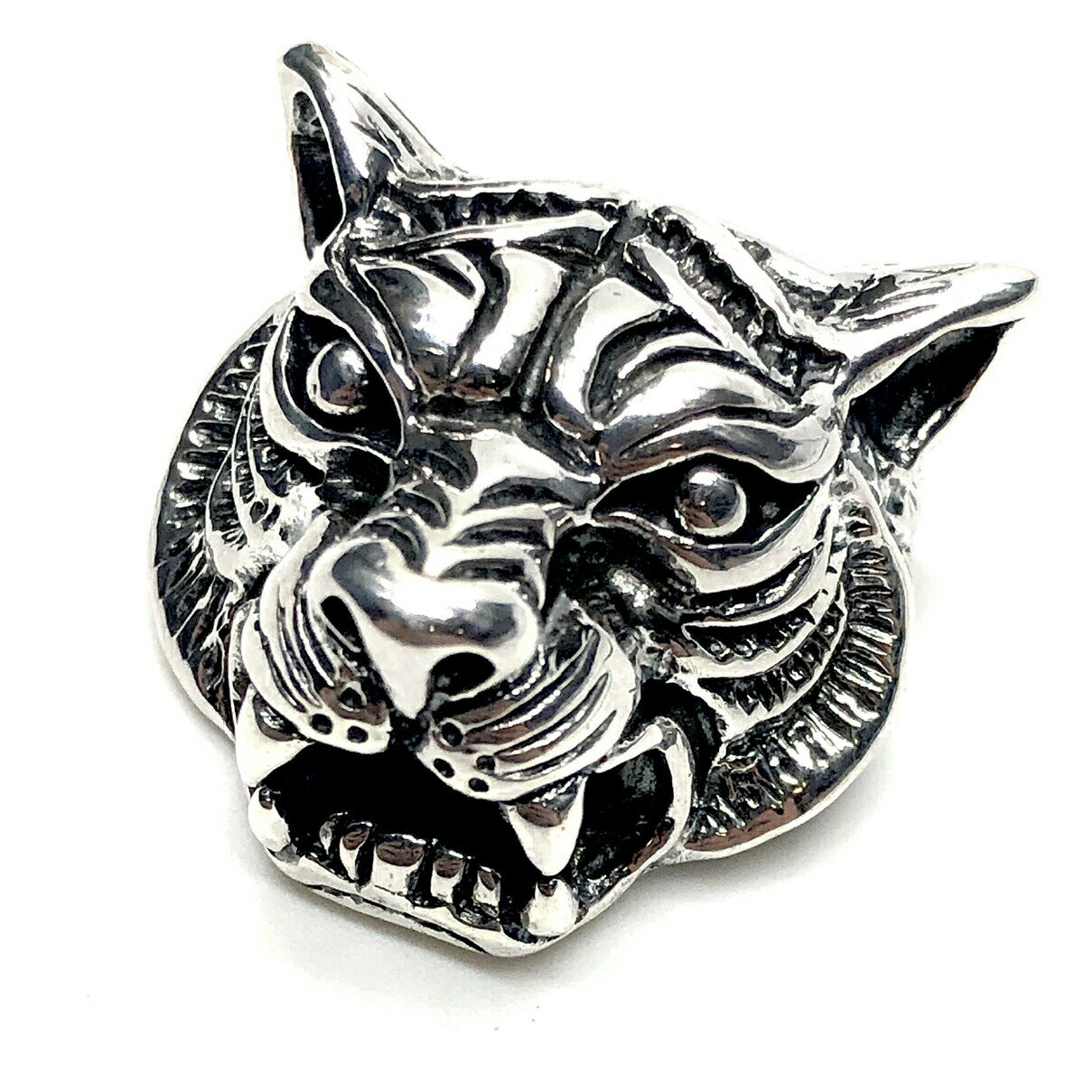 送料無料 ALZUNI アルズニ シルバー コンチョ 虎 トラ タイガー 950 メンズ レディース 飾りボタン おしゃれ かわいい オリジナル シルバーアクセ...