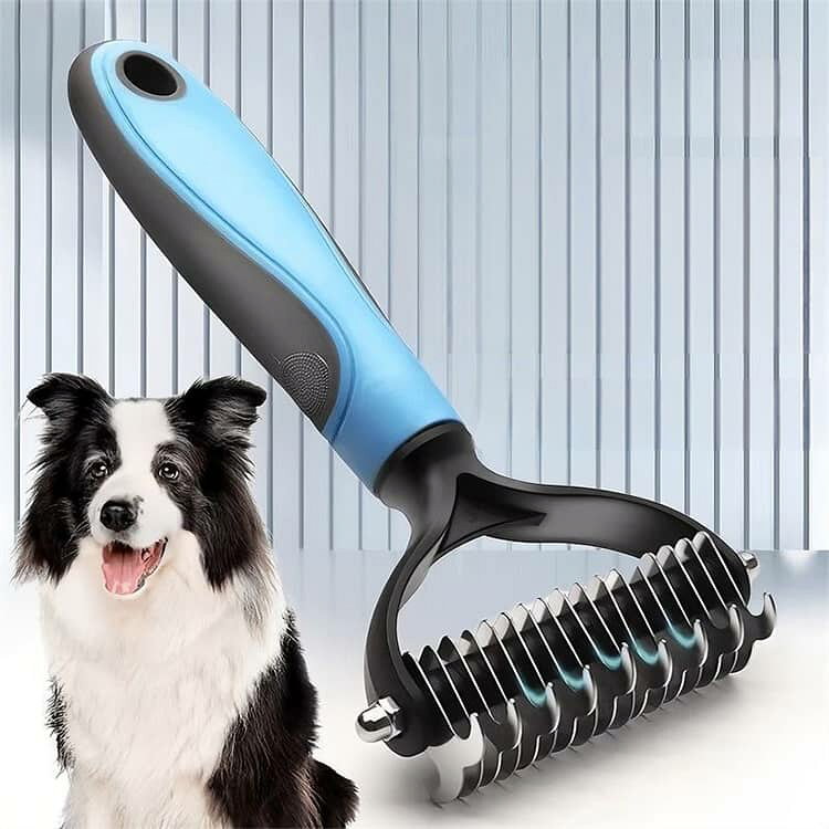 エーエムエーのペットブラシ 抜け毛 ペット 犬 うさぎ 長毛 猫 ブラシ グルーミング 抜け毛取り 短毛 両面 ペット スリッカー グルーミングブラシ スリッカーブラシ ペットグッズ ペット用品 丸洗い 送料無料 ペットブラッシング｜アングル2