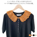 つけ襟 レディース パール付き つけえり 付け襟 刺繡 レース 付け衿 フェイクカラー 付け衿 総レース 白いレース 送料無料