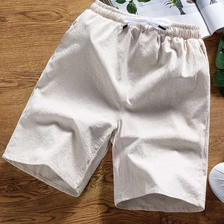 綿 ハーフパンツ ショートパンツ メンズ 紳士服 キャンプ ショーツ アウトドア スポーツ おしゃれ カジュアル 大きいサイズ 夏服 薄手 通気 体型カバー 涼しい 大人 男性 ナチュラル 快適 無地 シンプル ウエストゴム 送料無料 ama0505-10003617 エーエムエー サンプル画像3