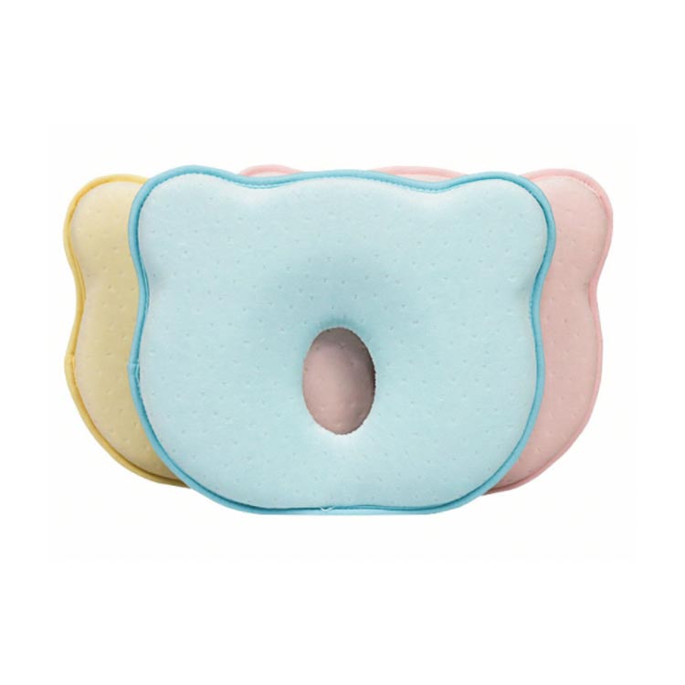 枕 出産祝い クマ枕 ベビー枕 丸洗いOK 赤ちゃん プレゼント まくら ギフト 出産準備 向き癖 おしゃれ かわいい 丸い頭 ドーナツまくら 2