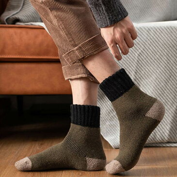 メンズ 冬 靴下 パイル 男の子 5足セット あったか ショート ソックス くつ下 暖かい 冷えとり 厚手 男子 冷え性 冷え おしゃれ 防臭 防寒 通学 スポーツ ビジネス プレゼント ギフト 綿 コットン スクール
