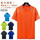 tシャツ メンズ 吸汗速乾 半袖 Tシャツ 薄手 夏服 スポーツ UVカット 半袖tシャツ Uネック インナー 軽量 カットソー 運動会 ジム ストレッチ 涼し...