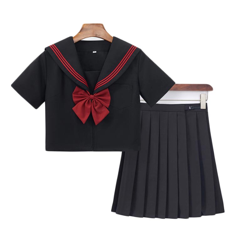 女子高生 制服 リボン スカート JK セーラー服 3点セット 半袖 長袖 制服コスプレ JK ギャル リボンタイ ハロウィン コスプレ 仮装 コスチューム スクール ショートスカート コスチューム衣装 コスプレ衣装 女子高校生 可愛い 送料無料