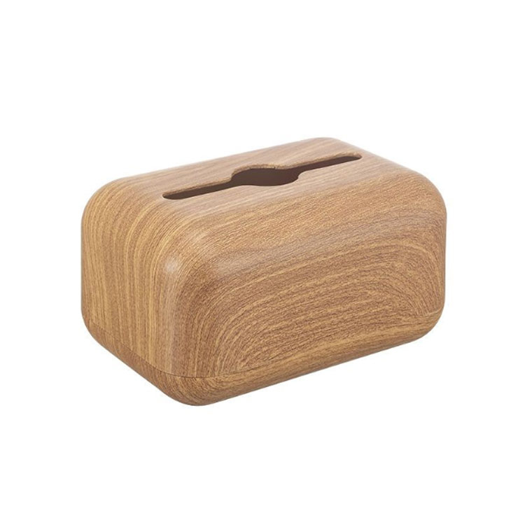 ティッシュカバー 木目調 ティッシュケース 滑り止め 北欧 おしゃれ かわいい 収納 ABS 丈夫 ティッシュボックスケース ティッシュ ケース ボックスティッシュ ペーパータオル インテリア 家庭用 使いやすい プレゼント ギフト 送料無料 [3]