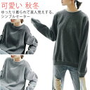 春秋 セーター ニット レディース 秋 冬 春 カジュアル おしゃれ 長袖 裏起毛 おしゃれ 無地 重ね着 ゆったり トップス チュニック 大人 女性 体型カバ...