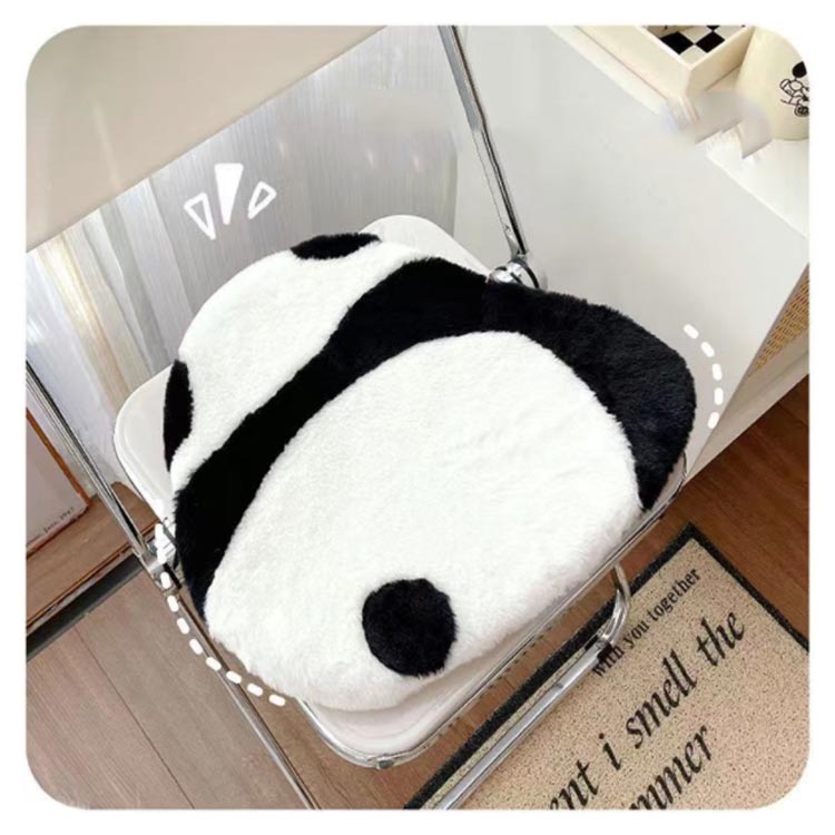 パンダ柄 おしゃれ シートクッション 座布団 クッション パンダ チェアクッション 椅子 可愛い パンダクッション チェアパッド イス クッション ダイニングチェア クッション 北欧 椅子用 座面 クッション 子供部屋 洗える 滑り止め プレゼント カークッション [2]