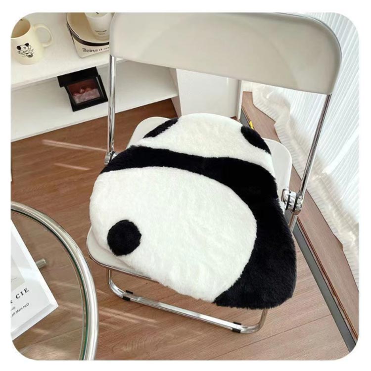 パンダ柄 おしゃれ シートクッション 座布団 クッション パンダ チェアクッション 椅子 可愛い パンダクッション チェアパッド イス クッション ダイニングチェア クッション 北欧 椅子用 座面 クッション 子供部屋 洗える 滑り止め プレゼント カークッション [3]