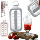 製氷ボトル 製氷皿 水筒 蓋付き 水筒型 丸氷 皿 ボトル 製氷器 17個入れ 2way シリコン アイストレー クリア アウトドア 自宅 事務所 会社 飲食店...