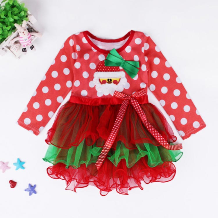 水玉 コスチューム コスプレ ワンピース コスプレ サンタクロース 女の子 セット ...