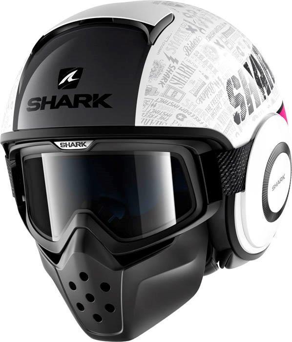 ヘルメット レディースShark シャーク Drak Tribute RM Pink Helmet 女性用 ジェットヘルメット マスク ゴーグル オンロード バイク ダーク トリビュート フランスブランド