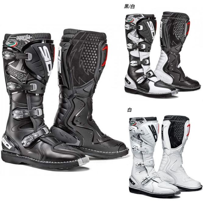 SIDI シディ AGUEDA BOOTS オフロード モトクロス ブーツ バイク アゲダ 黒白 【AMACLUB】 かっこいい