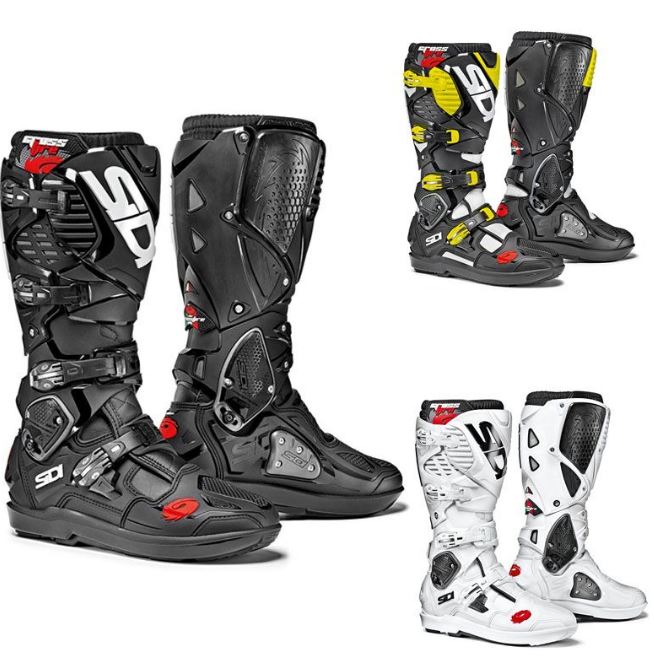 ＼全品最大20%off★5/20(月)5の日合わせ／SIDI シディ CROSSFIRE 3 SRS BOOTS オフロード モトクロス ブーツ バイク クロスファイア 黒【黒/黄】白 【AMACLUB】 かっこいい