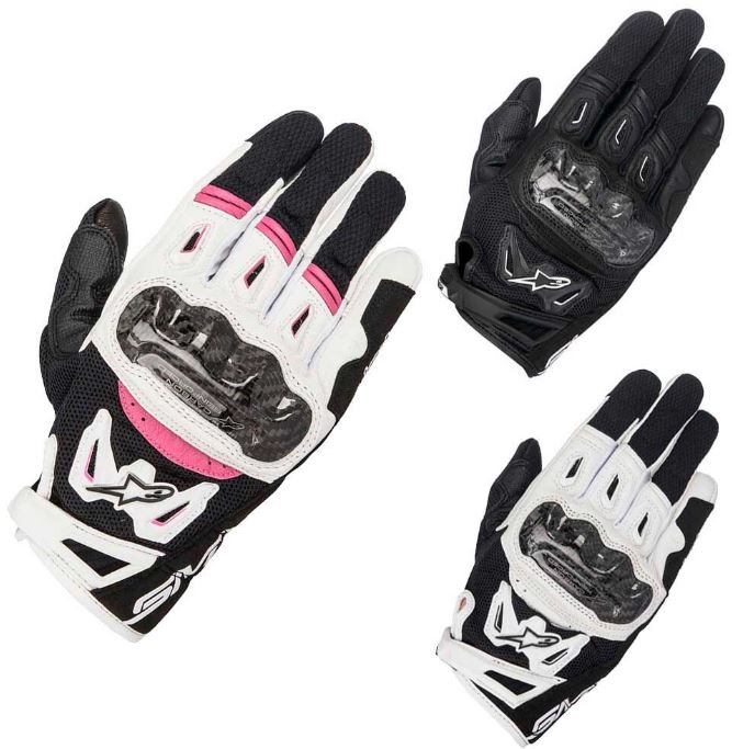 ＼全品最大20 off★5/20(月)5の日合わせ／ALPINESTARS アルパインスターズ STELLA SMX-2 AIR CARBON V2 GLOVE レディース ライディンググローブ バイク スマホ対応 ステラ エアー カーボン 【/ピンク】