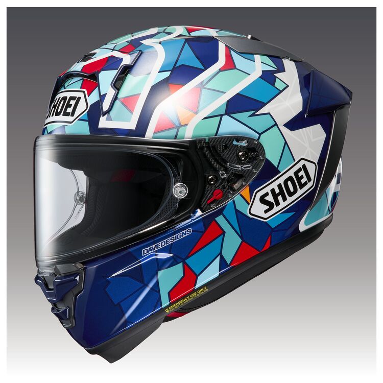 Shoei ショウエイ X-15 Marquez Barcelona Helmet フルフェイスヘルメット ライダー バイク レーシング ツーリングにも かっこいい おすすめ (AMACLUB)