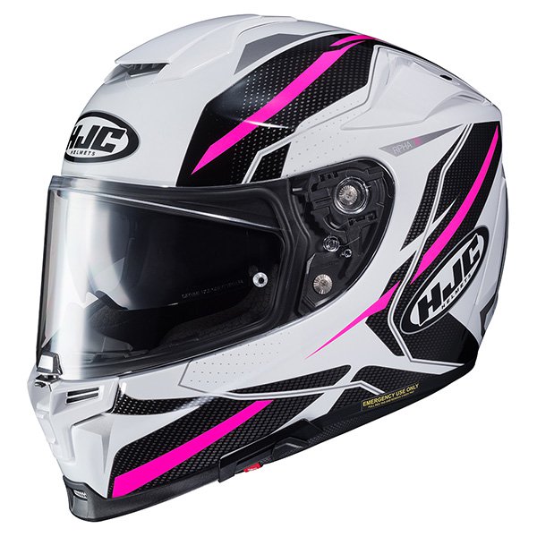 【ダブルバイザー】HJC エイチジェイシー RPHA 70 DIPOL HELMET レディース フルフェイス ヘルメット 内部サンバイザー バイク ダイポール 【白/ピンク】 かわいい