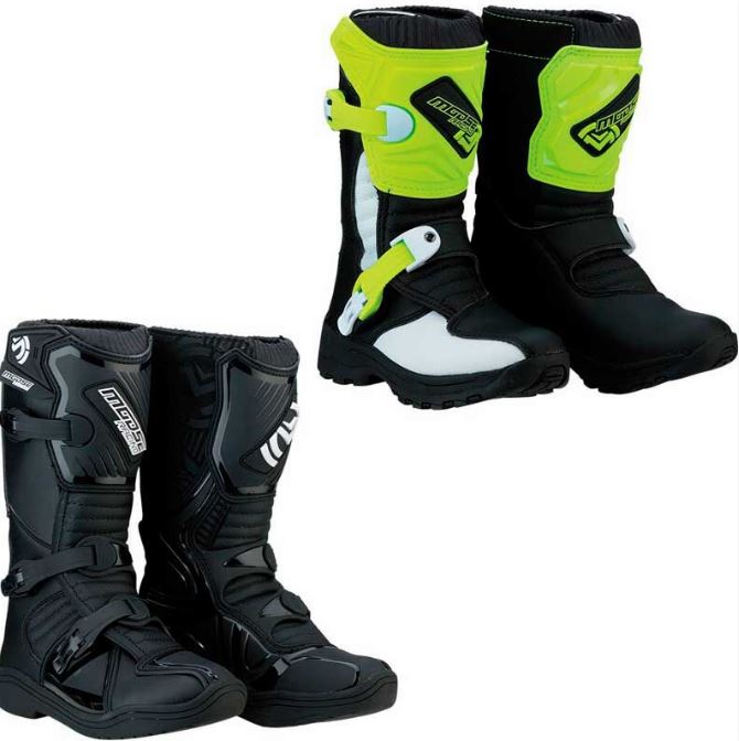 【子供用】 Moose Racing ムース M1.3 MX BOOT (KID) 子供用 モトクロスブーツ オフロードブーツ バイク キッズ キッド 【ハイビズ】 黒【AMACLUB】 キッズ