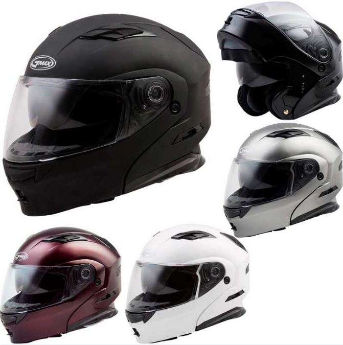 【ダブルバイザー】GMAX MD-01 MODULAR SOLID STREET HELMET フルフェイスヘルメット バイク 大きいサイズあり 黒街乗り