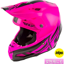 【女性用にも】FLY フライ F2 CARBON MIPS SHIELD BLACK/ PINK モトクロスヘルメット オフロードヘルメット バイク ユニセックス F2カーボン シールド 【黒/ピンク】