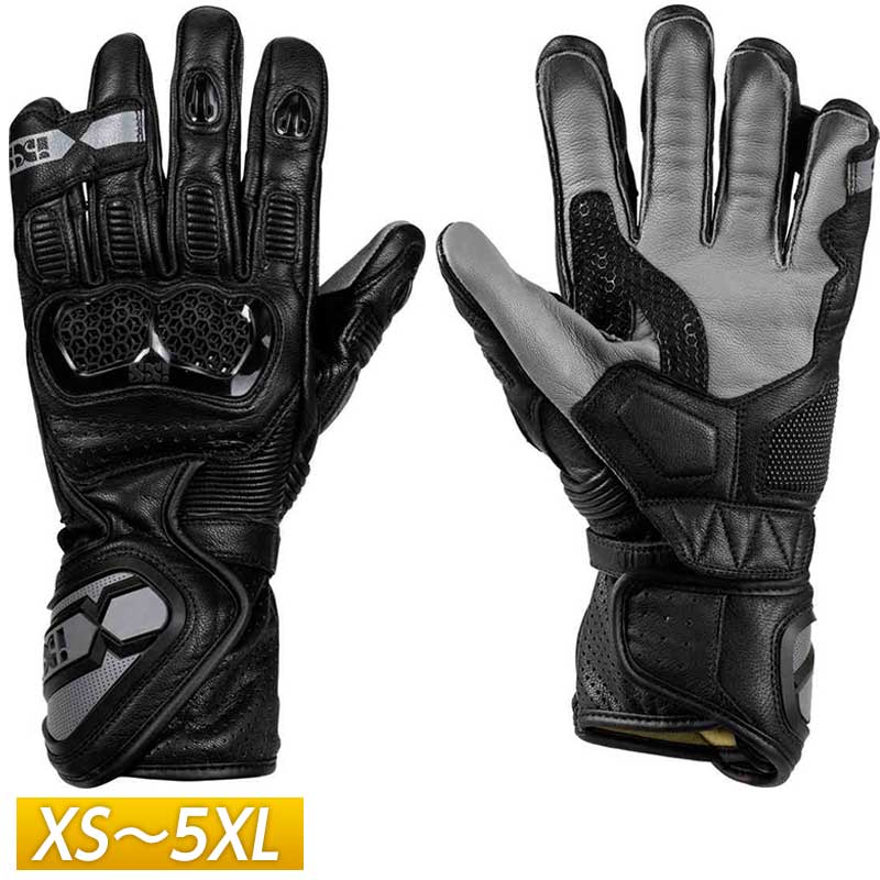 ＼全品2500円+5%OFF★5/15(水)限定／IXS イクス Sport LD RS-200 2.0 Black ライディンググローブ レザーグローブ バイク レーシング スポーツ 大きいサイズ あり(ブラック/グレイ)(AMACLUB)