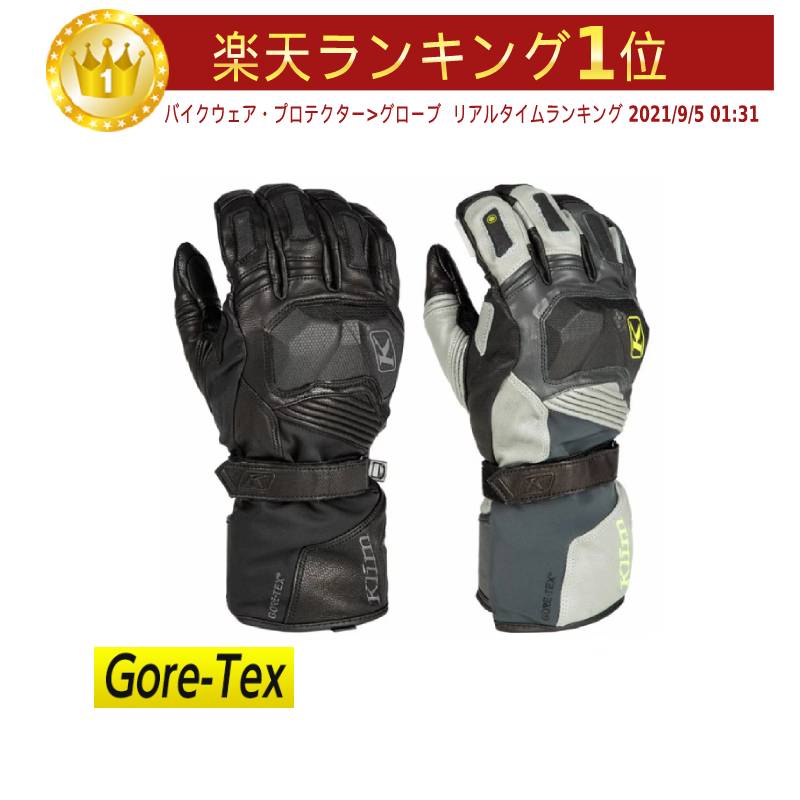 ＼全品2500円+5%OFF★5/15(水)限定／【3XLまで】KLIM クライム BADLANDS GTX LONG ライディンググローブ オフロード バイク ストリート かっこいい ゴアテックス ショート 大きいサイズ あり(グレイ)(AMACLUB)