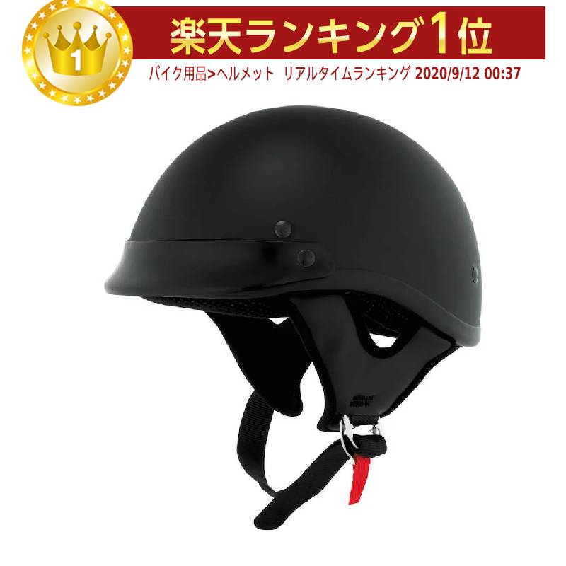 ＼全品1000円OFF★5/12(日)限定／SKID LID スキッドリッド TRADITIONAL Flat Black ハーフヘルメット 半帽 バイク アメリカン かっこいい トラディショナル(フラットブラック)(AMACLUB) 街乗り