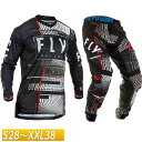 ＼全品2500円OFF★20時～4H限定／【S28～XXL38】FLY フライ LITE GLITCH 2020モデル モトクロス オフロードウェア ジャージ パンツ 上下セット バイク かっこいい ライト グリッチ(グリッチ)(AMACLUB)