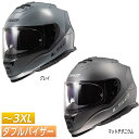 \全品P5倍★7/14(月)限定/【ダブルバイザー】【3XLまで】LS2 Assault Helmet Grey フルフェイスヘルメット サンバイザー オンロード バイク レーシング ツーリング かっこいい アサルト 大きいサイズ あり アウトレット【AMACLUB】